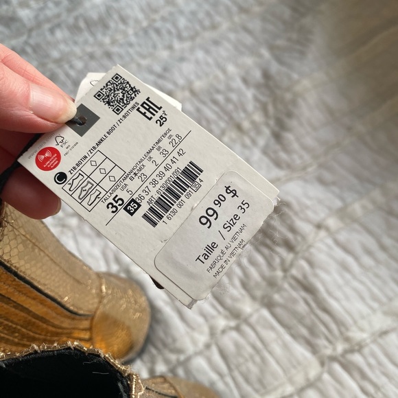 ZARA Gold Boots - Picture 11 of 12